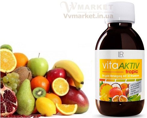 Купить витамины ВитаАктив ВитаАктив тропик (VітаAktiv tropic) витаминный комплекс, 150мл  с доставкой в Киев, Житомир, Белая Церковь, Херсон, Днепропетровск, Донецк, Харьков, Мариуполь, Полтава, Львов, Тернополь, Ужгород, Запорожье, Ровно, Украина, Россия, Казахстан